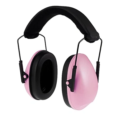 Image of Adjustable Kid Ear Defenders with Double Shell Design, 30Db Noise Reduction Earmuffs Comfortable Hearing Protection ABS Foam Material &amp; Easy to Wear for Ages 6 Months 14 Years,Pink