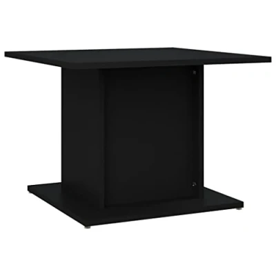 Image of vidaXL Coffee Table Home Living Room Office Furniture Modern Rectangular End Accent Sofa Couch Side Tea with Storage Shelf Black Chipboard