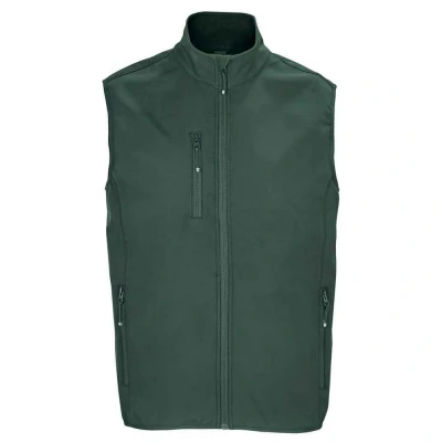 Image of SOLS Mens Falcon Softshell Recycled Body Warmer (Forest Green) Size Large