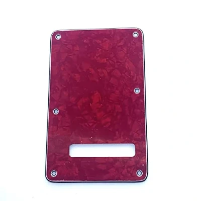 Image of Dopro Strat Guitar Back Plate ST Trem Tremolo Cover for USA/Mexican Standard FD Stratocaster Red Pearl