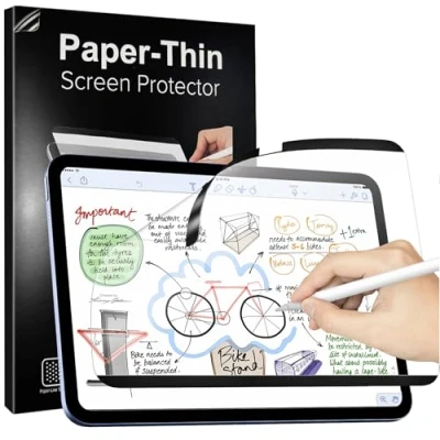 Image of TiMOVO Magnetic Feel Paper Screen Protector Compatible with iPad 10th Generation 10.9 Inch 2022, Removable, Reusable, Matte Film for All New Felt, Anti Glare, Scratch 1 Pack