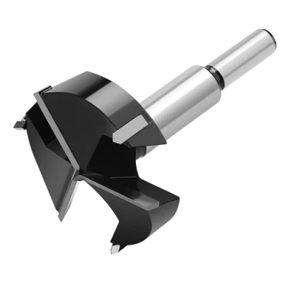 Image of hsawbit 48mm Forstner Drill bit, Triple Flute Carbide Tipped Bit Hole Cutter for Hard Wood, Woodworking Hinge