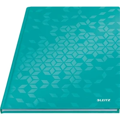 Image of Leitz A4 Hard Cover Notebook, Ice Blue (80 Sheets, Ruled, 90 gsm Ivory Paper, Wow Range)