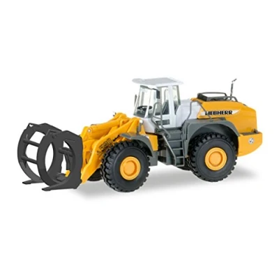 Image of herpa 306843 Other License Liebherr Wheel loader L580, logging bucket, excavator, truck, models, collectibles, plastic scale 1:87