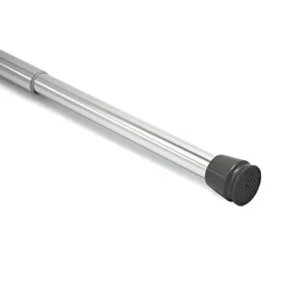 Image of Levivo Curtain rail, can also be used as a shower rail or clothes variable length by simply extending the telescopic rod, made of Chrome plated aluminium, 70 120 cm,