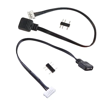 Image of Scnvsi For Coolmoon Fan Controller Adapter Cable Small 4pin/6Pin to 5V ARGB 3Pin Converter Cord Adaptor
