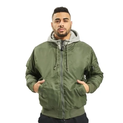 Image of Brandit Hooded Light jacket, Men&#039;s, Size: XL, Olive/grey