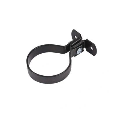 Image of Saint Gobain Classical Plus Downpipe Mild Steel Bracket 75mm Black Pam Building Products