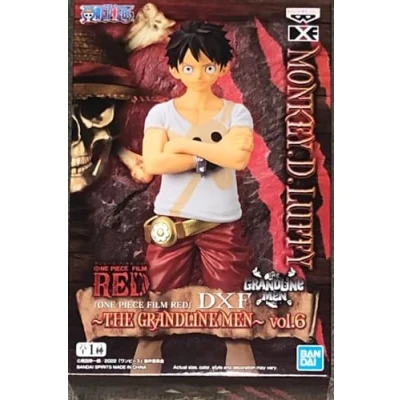 Image of Bandai BAN19064 Figura BANPRESTO, Animes ONE Piece RED Monkey D Luffy DFX The GRANDLINE Men VOL 6 Figure, Solid, Multicoloured, M