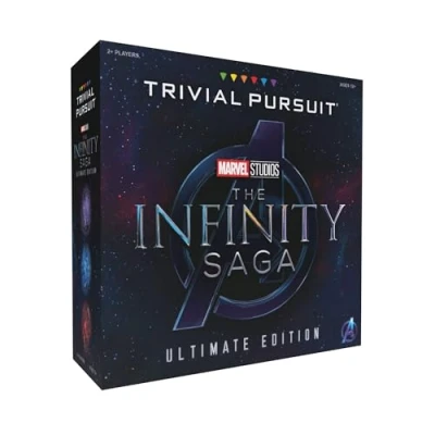 Image of Trivial Pursuit: Marvel Cinematic Universe Ultimate Edition Officially Licensed Collectible Trivia Board Game Featuring 6 Infinity Stone Location Movers, 1800 Questions, MCU Phases 1 3