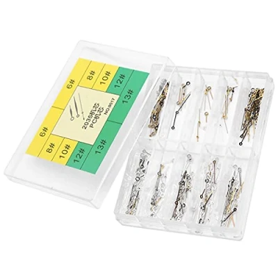 Image of Hands Watch Replacement Needles, Luminous Hour Minute Second for ETA2035 Movement(Black + Silver)