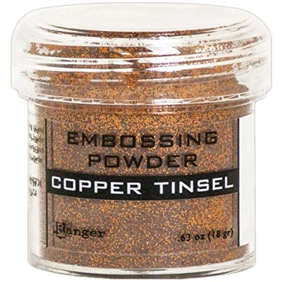 Image of Ranger Copper Tinsel Embossing Powder, Synthetic Material, Brown, 4.4 x cm