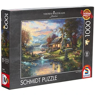 Image of Schmidt Spiele Thomas Kinkade: Nature&#039;s Paradise (1000pc) Puzzle Ages 12+