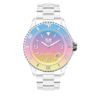 Image of ICE WATCH clear sunset Fruity Women&#039;s wristwatch with plastic strap 021439 (Small)
