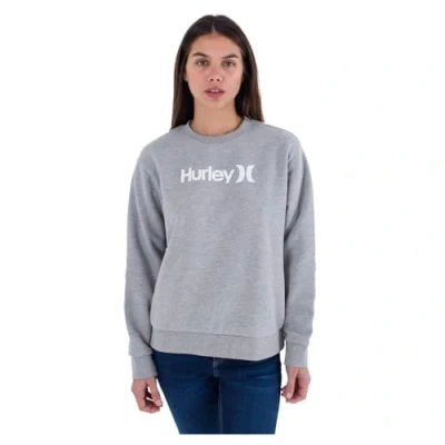 Image of Hurley Women&#039;s OAO Core Crew T Shirt, Dk Grey HTR, S