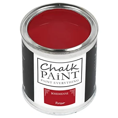 Image of Chalk Paint Everything® Rosso (Red) 750 ml Water Based for Shabby Chic Furniture, Décor, and Upcycling Projects Non Toxic, Easy to Apply