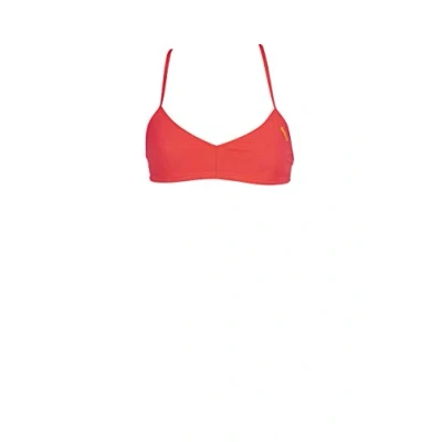 Image of ARENA Top Bandeau Live Women&#039;s Bikini Top, Womens, 0000002816, Fluo Red/Yellow, XS