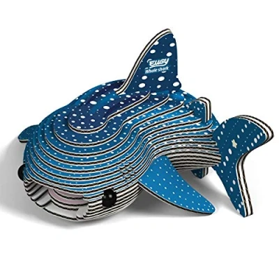 Image of Eugy Whale Shark 3D Puzzle, 22 Piece Eco Friendly Educational Toy Puzzles for Boys, Girls &amp; Kids Ages 6+
