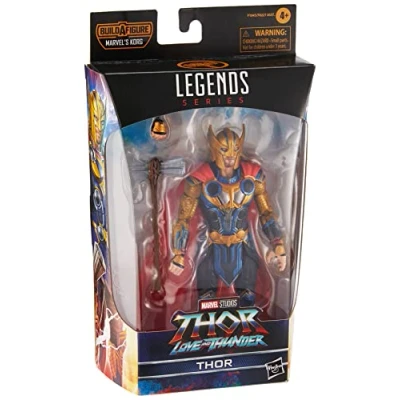 Image of Marvel Hasbro Legends Thor: Love and Thunder Thor Action Figure 15 cm Collectible Toy, 3 Accessories, Multicolor,F1045