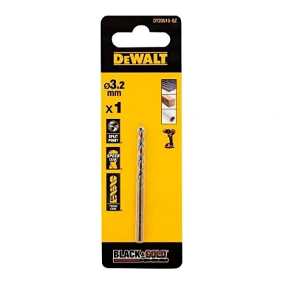 Image of DEWALT DT20515 QZ Broca Black &amp; Gold 3.2 mm, Silver