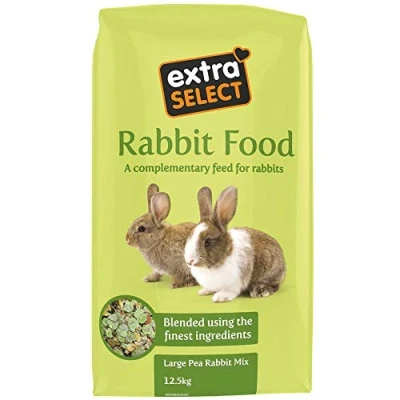 Image of Extra Select Premium Large Pea Rabbit Mix Peaflakes, Muesli, Small Nuggets and Natural Forage Bunny Food 12.5kg