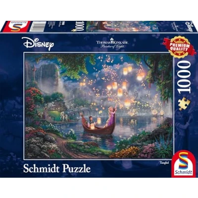 Image of Schmidt Spiele 59480 Disney Rapunzel Thomas Kinkade Repelsteeltje Jigsaw Puzzle, Multi Colour, 1000 stukjes