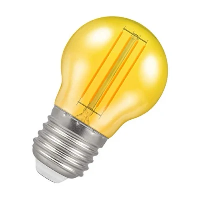 Image of Crompton LED Filament Round 4.5W Yellow ES E27