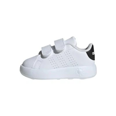 Image of adidas Advantage Shoes Kids Tennis, Cloud White/Bliss Pink/Core Black, 9.5 UK