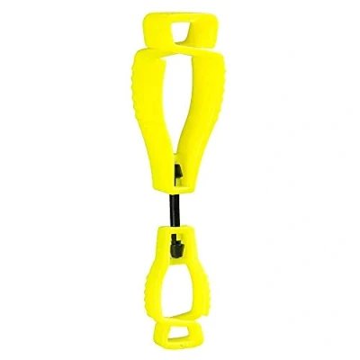 Image of Portwest Metal Free Glove Clip, Color: Yellow, Size: One Size, A002YER