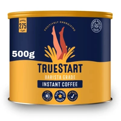 Image of TrueStart Barista Grade Instant Coffee 500g (275 Cups), Premium Freeze Dried, Smooth Rich Beans Roast, 100% Full Flavour, Office Coffee, Catering