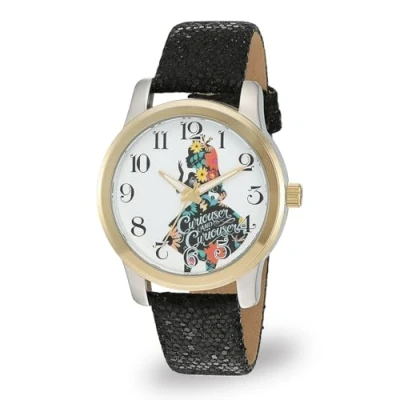 Image of Disney Women Analog Quartz Watch with Faux Leather Strap W002901