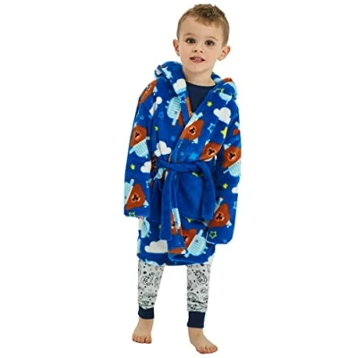 Image of Boys Hey Duggee Dressing Gown Bathrobe Character Wear (Hey Duggee, 18 24 Months)