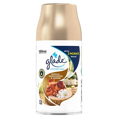 Image of Glade by Brise Automatic Spray Refill for Air Freshener Device, Sensual Sandalwood and Jasmine, 269 ml