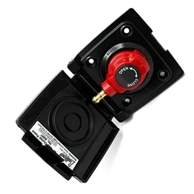 Image of Bullfinch Caravan Black BBQ Gas point and Quick Release Plug in tail connector