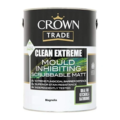 Image of Crown Trade Clean Extreme Mould Inhibiting Matt Magnolia 5L