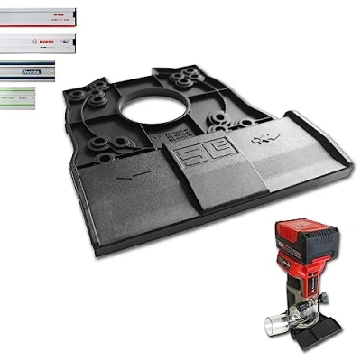 Image of SLE Professional Guide Rail Adapter for Einhell TP ET 18 Li/TP RO Set Makita/Bosch/Festool/Mafell Router Edge Milling