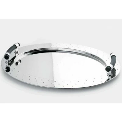 Image of Alessi MG09 Oval Tray with Handles by Michael Graves