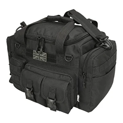 Image of *New* Kombat Tactical Saxon 35 Litre Holdall Black Police Security Special Forces Car Patrol Bag Kit Pack