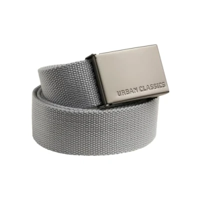 Image of Urban Classics Single Belt, Men&#039;s, Size: One Size, Grey/silver