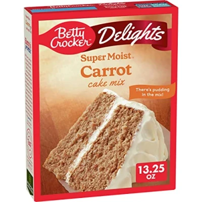 Image of A American Food Mart Betty Crocker Delights Super Moist Carrot Cake Mix 376g (13.25oz)