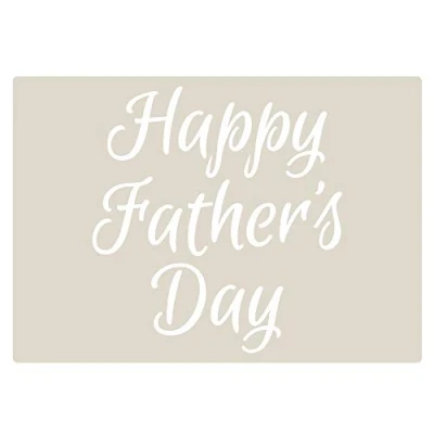 Image of Happy Father&#039;s Day Cake Craft Decorating Stencil