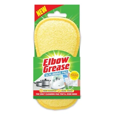 Image of Elbow Grease No Scratch Dual Sided Abrasive Polyester Scrubbing Cleaning Pad (6 Pads)