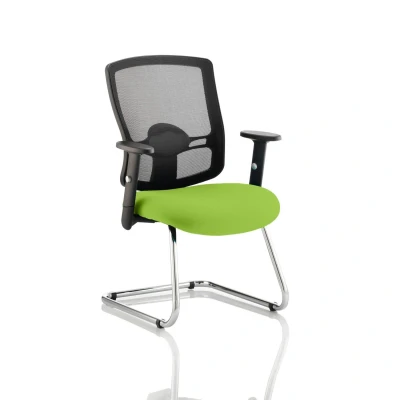 Image of Portland Cantilever Bespoke Colour Seat Myrrh Green