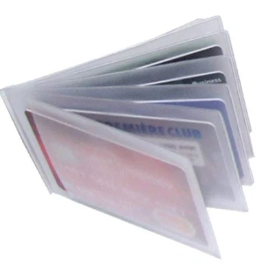 Image of Quality Replacement Credit Card Purse/Wallet Insert Sleeves for 6 Cards (1x Landscape)