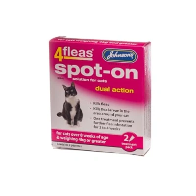 Image of Johnson&#039;s 4Fleas Spot On Dual Action Cat