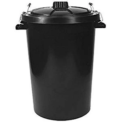 Image of Robert Scott OTDE80 Waste Bin, Black, 85 litres Capacity