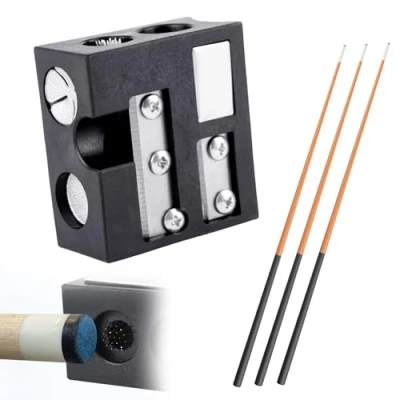 Image of Wizoowip 8 in 1 Cue Tip Shaper, Billiards Pool Snooker Repair Tool, Multifunctional Accessories (black 2)