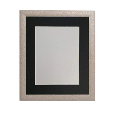 Image of FRAMES BY POST Glitz Pink Picture Photo Frame with Black Mount 20 x 16 Plastic Glass, Inch Image Size A3