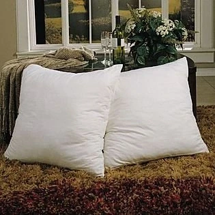 Image of Furnishnk 4 x New square Euro continental size duck feather pillow 65cm x65cm