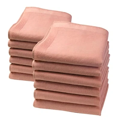 Image of merrysquare Little Handkerchiefs Size 9 inches square 100% Cotton LILLIPUT Model (Antique Pink)